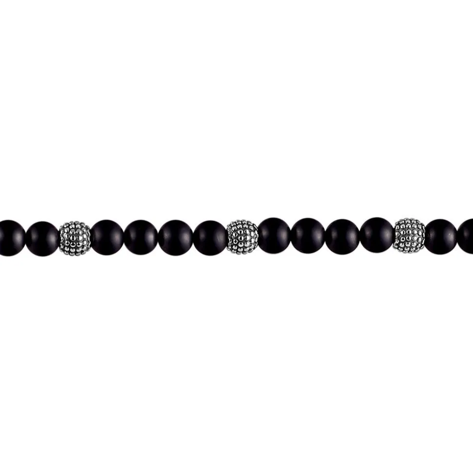 Bracelet Boules Acier Gris Laloun