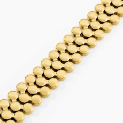 Bracelet Bulle Doree Acier Jaune|Marc Orian New