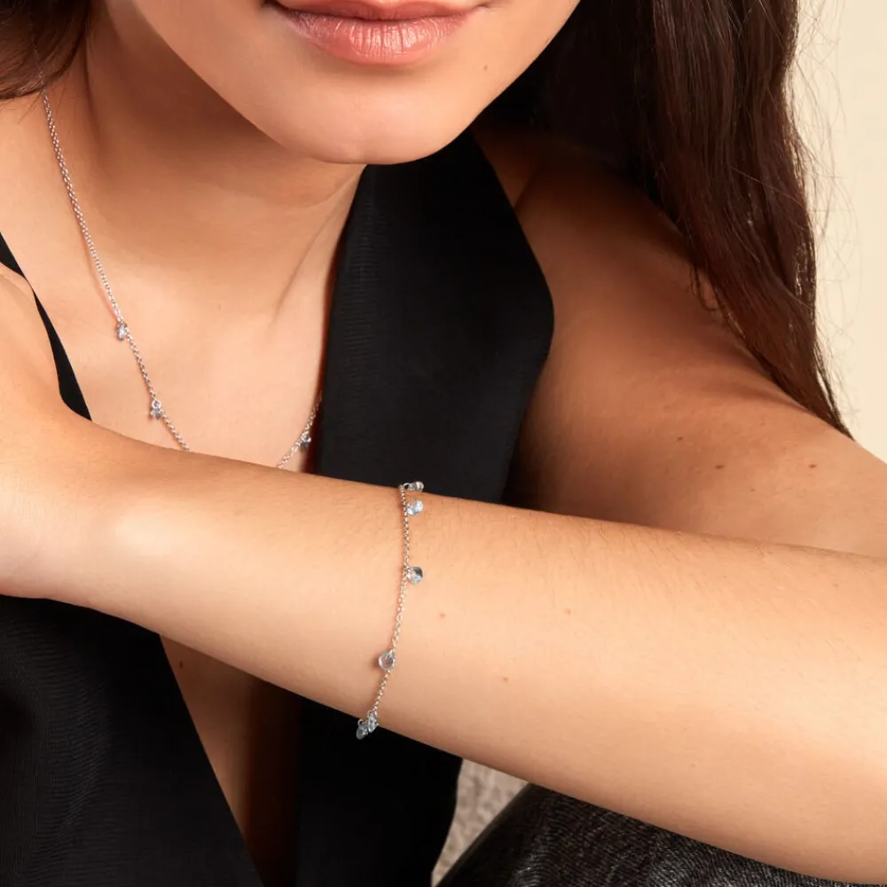 Bracelet Collie Argent Blanc Oxyde De Zirconium|Marc Orian