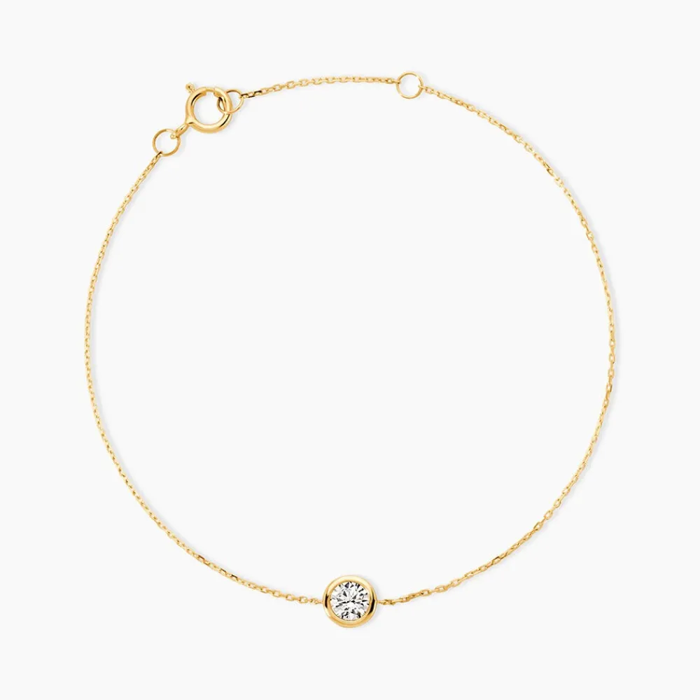 Bracelet Columbine De Zirconium Blanc|Marc Orian Online