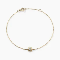 Bracelet Confucius Or Jaune Diamant