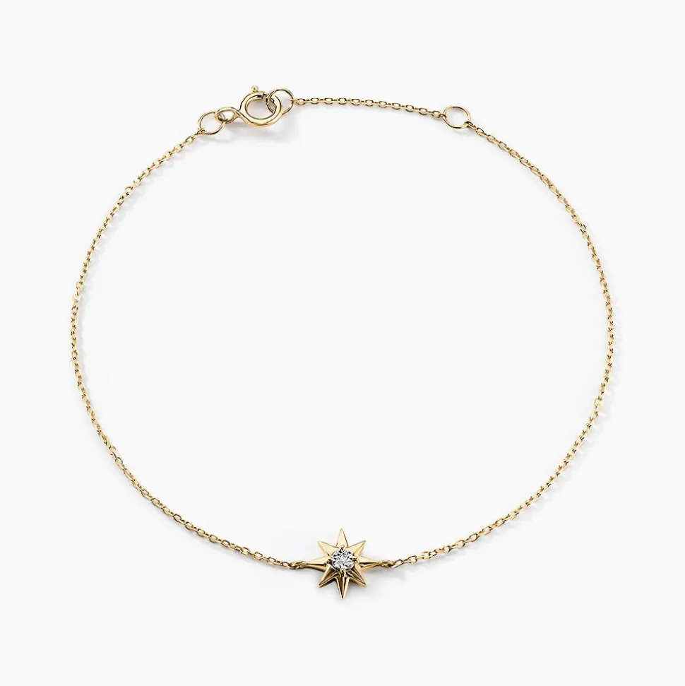 Bracelet Confucius Or Jaune Diamant