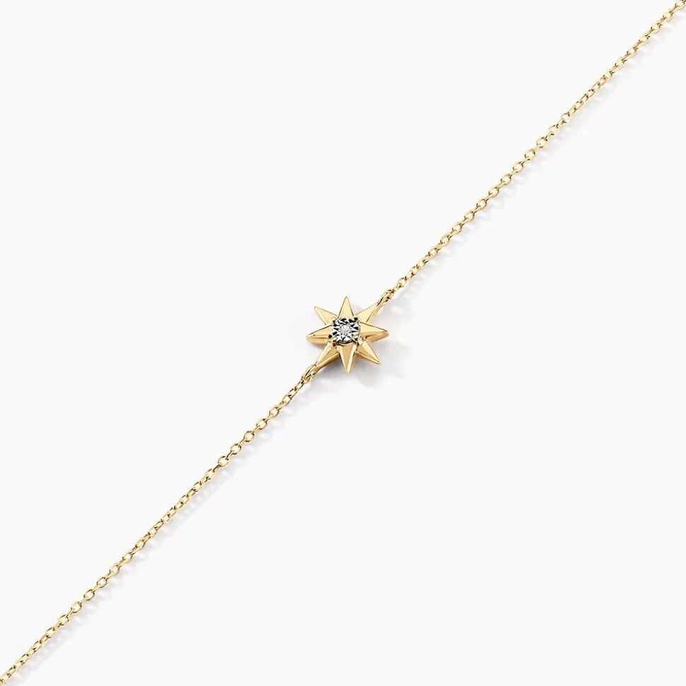 Bracelet Confucius Or Jaune Diamant