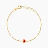 Bracelet Coralie Coeur Or Jaune