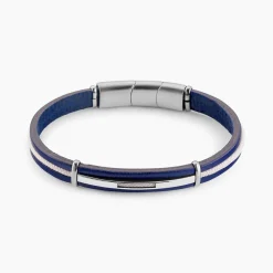 Bracelet Cuir De Vache Bleu|JOURDAN Best