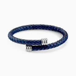Bracelet Cuir De Vache Bleu|JOURDAN Outlet