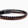 Bracelet Cuir De Vache Marron Oeil De Tigre|JOURDAN Sale