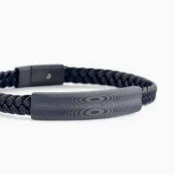 Bracelet Cuir De Vache Noir|JOURDAN New