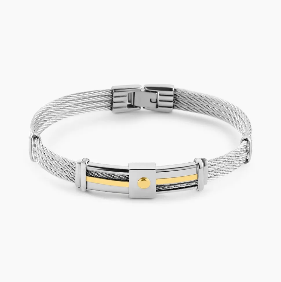 Bracelet Davilia Or Acier Bicolore