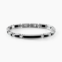 Bracelet Dax Acier Bicolore Oxyde De Zirconium
