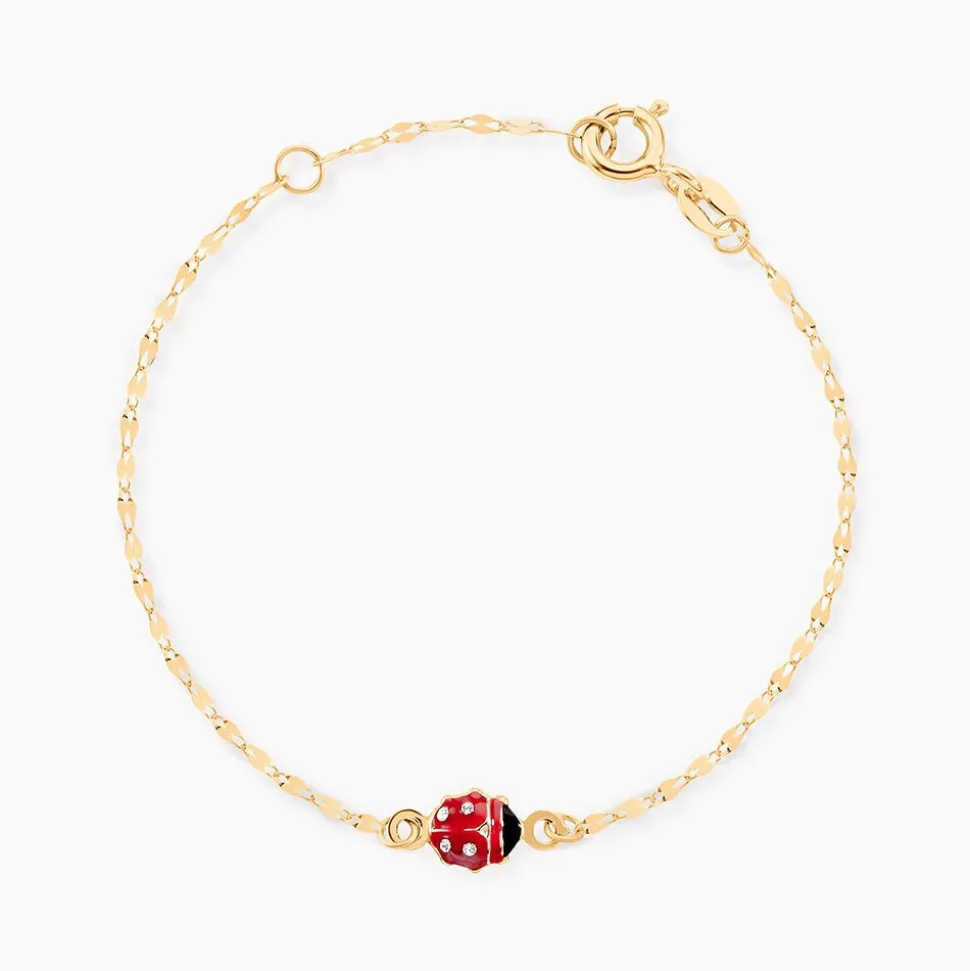 Bracelet Deena Or Jaune Oxyde De Zirconium