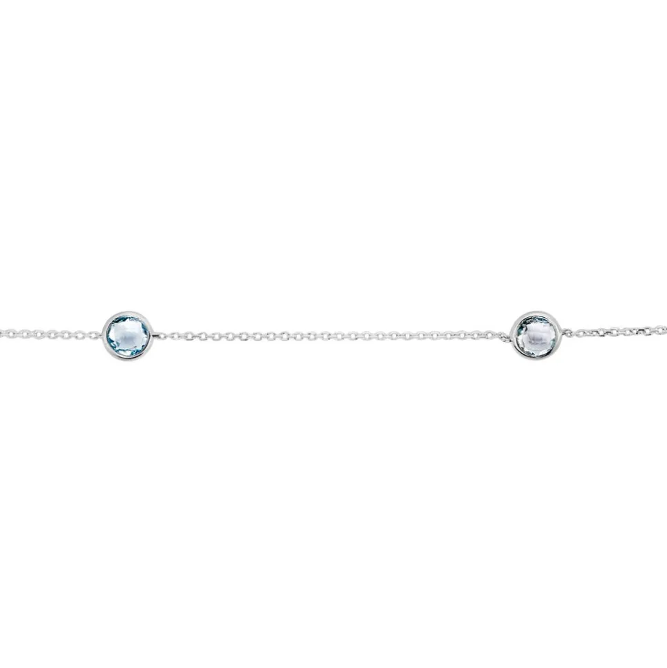 Bracelet Dennis Or Blanc Topaze
