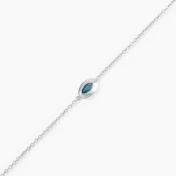 Bracelet Duchesse Argent Blanc Oxyde De Zirconium