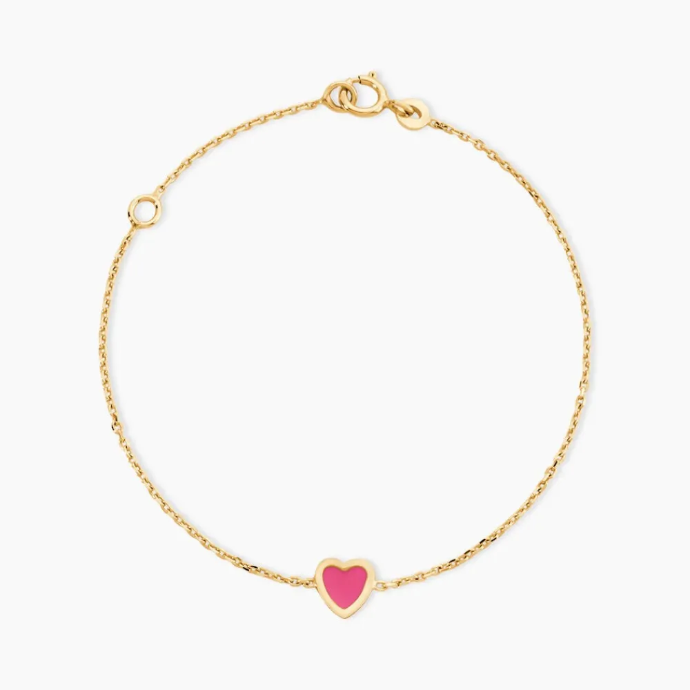 Bracelet Dulcie Coeur Or Jaune Nacre|Marc Orian Hot