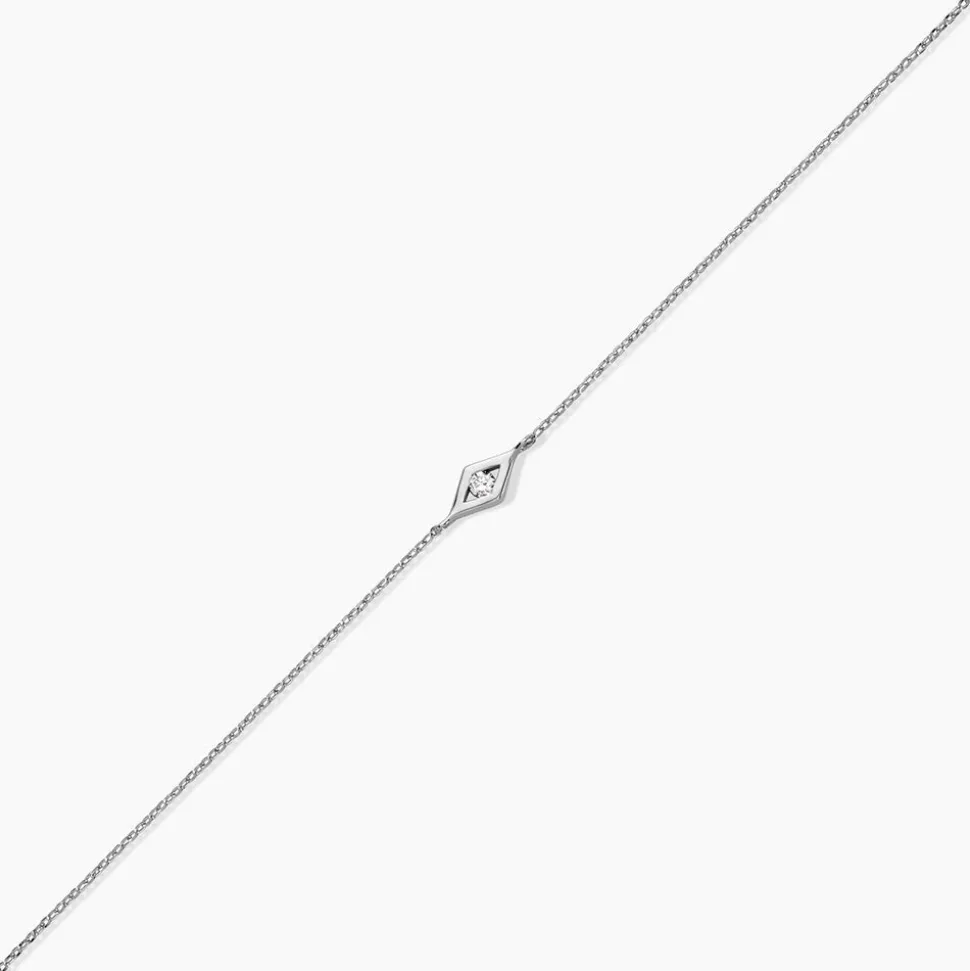 Bracelet Eirena Or Blanc Diamant