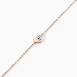 Bracelet Emilia Or Rose Diamant|Marc Orian