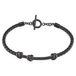 Bracelet Emilien Acier Noir