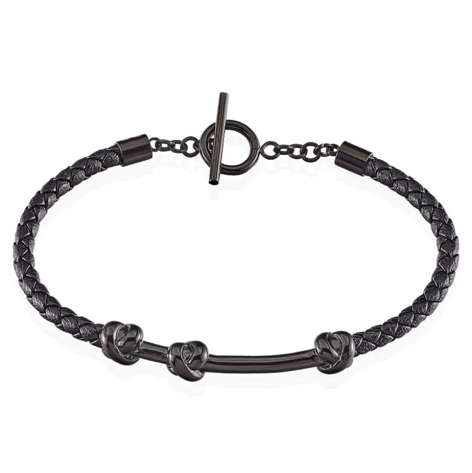 Bracelet Emilien Acier Noir