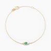 Bracelet Emotion Or Jaune Emeraude Diamant