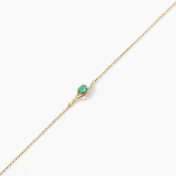 Bracelet Emotion Or Jaune Emeraude Diamant