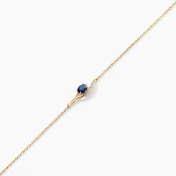 Bracelet Emotion Or Jaune Saphir Diamant