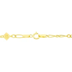 Bracelet Esma Maille Alternee 1/3 Or Jaune