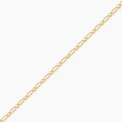 Bracelet Esma Maille Alternee 1/3 Or Jaune