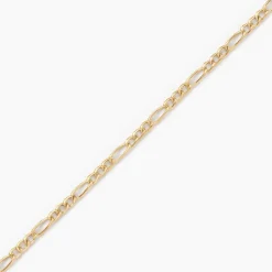 Bracelet Esma Maille Alternee 1/3 Or Jaune