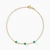 Bracelet Esmerald Rendez-vous Or Jaune Emeraude