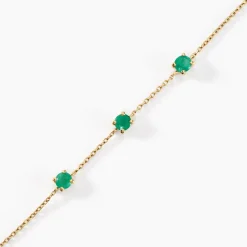 Bracelet Esmerald Rendez-vous Or Jaune Emeraude