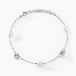 Bracelet Gaetane Argent Blanc Perle De Culture Oxyde De Zirconium|Marc Orian Sale