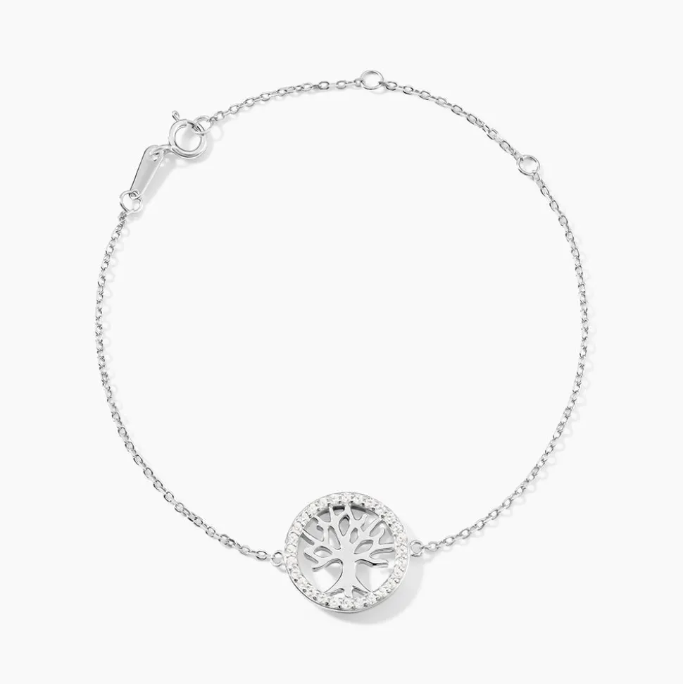 Bracelet Galla Argent Blanc Oxyde De Zirconium
