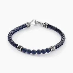Bracelet Genaelleae Acier Blanc Agate|JOURDAN Online