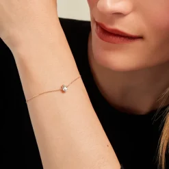 Bracelet Goutte Or Jaune Topaze