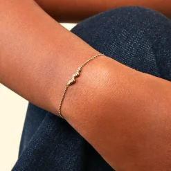 Bracelet Halo Plaqué Or Jaune Oxyde De Zirconium|Marc Orian Discount