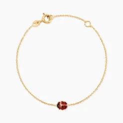 Bracelet Helidie Coccinelle Or Jaune