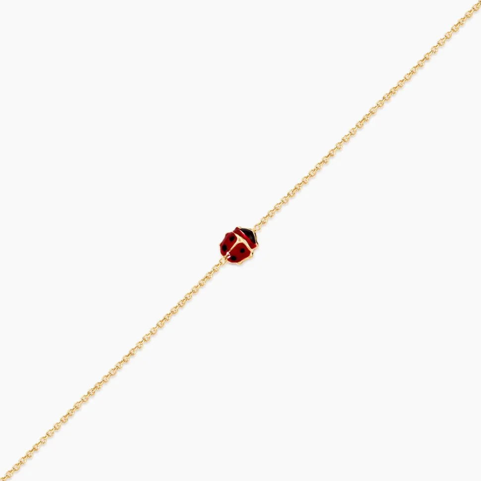 Bracelet Helidie Coccinelle Or Jaune