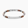 Bracelet Identité Acier Blanc Jorg