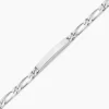 Bracelet Identité Anilo Argent Blanc