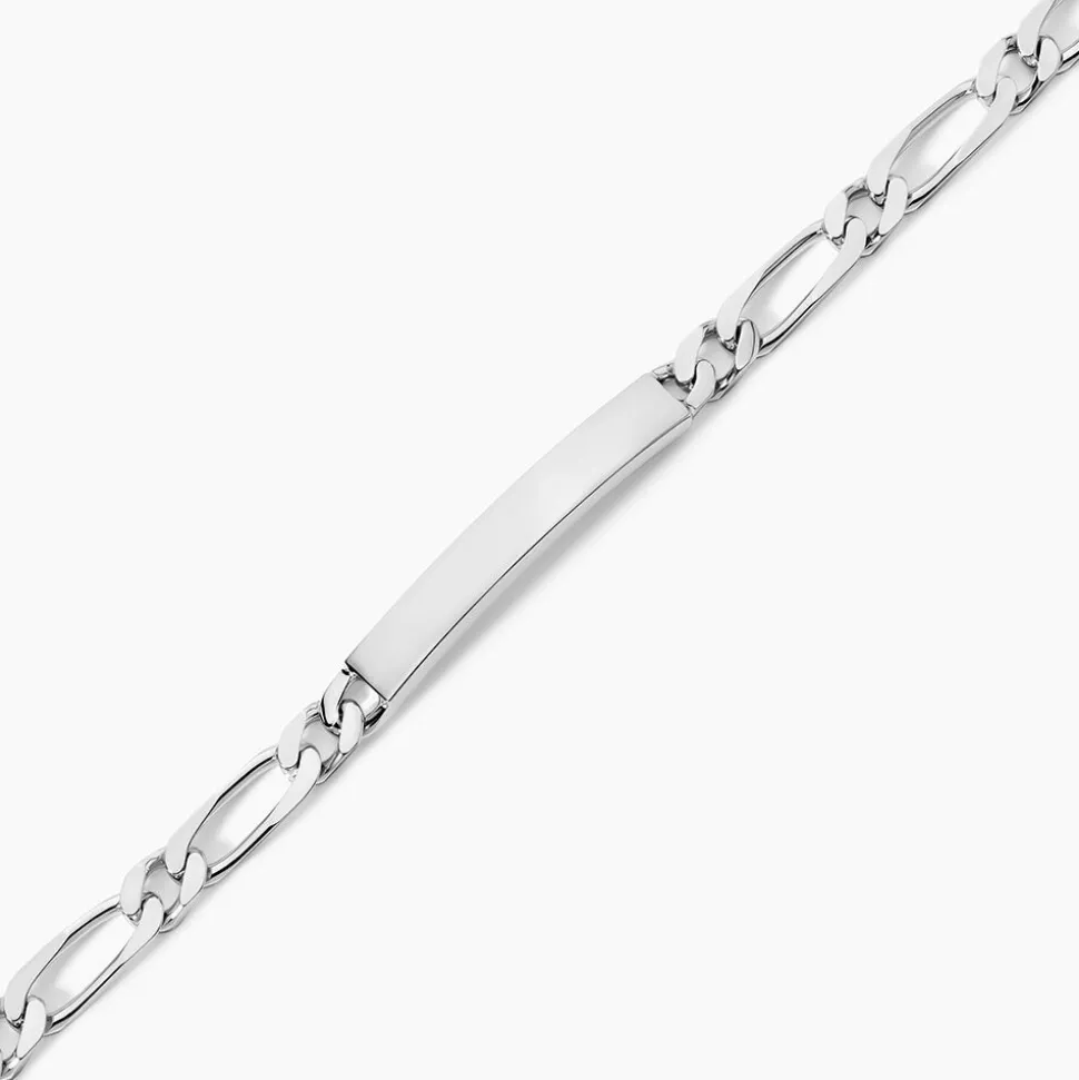 Bracelet Identité Anilo Argent Blanc