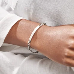 Bracelet Identité Casper Argent Gris|Marc Orian Best