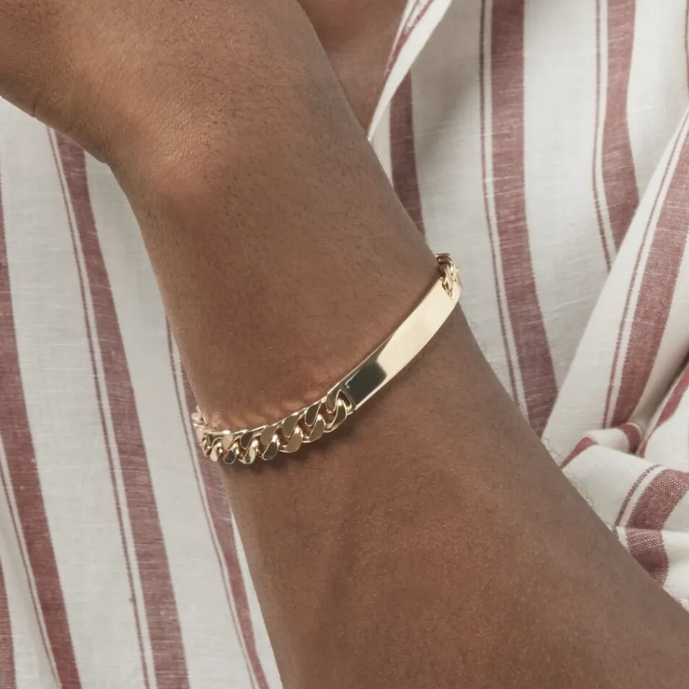Bracelet Identité Clement Plaqué Or Jaune|Marc Orian Discount