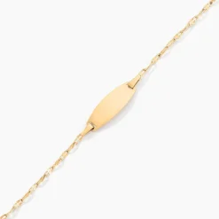 Bracelet Identité Eowyn Maille Fantaisie Or Jaune