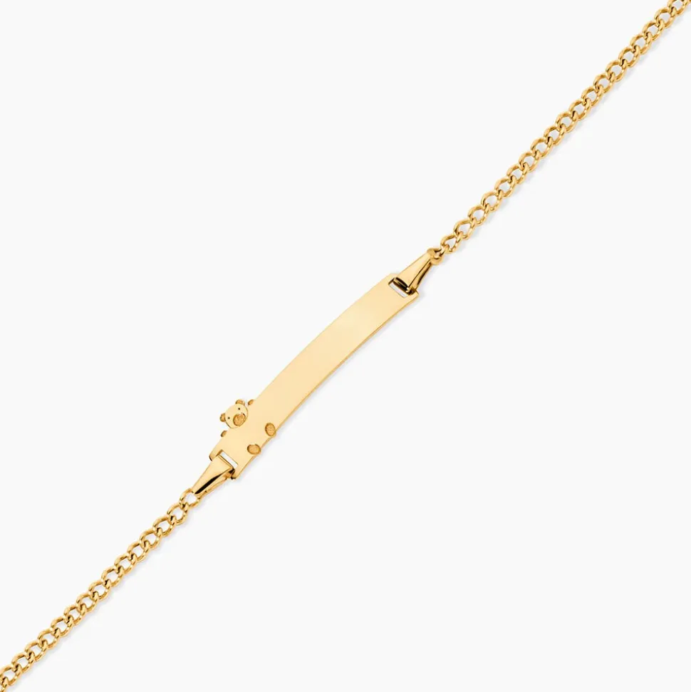 Bracelet Identité Etheline Maille Gourmette Or Jaune