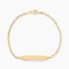 Bracelet Identité Etheline Maille Gourmette Or Jaune