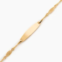 Bracelet Identité Eudoxie Maille Filigrane Or Jaune|Marc Orian Discount