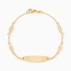 Bracelet Identité Eudoxie Maille Filigrane Or Jaune|Marc Orian Discount