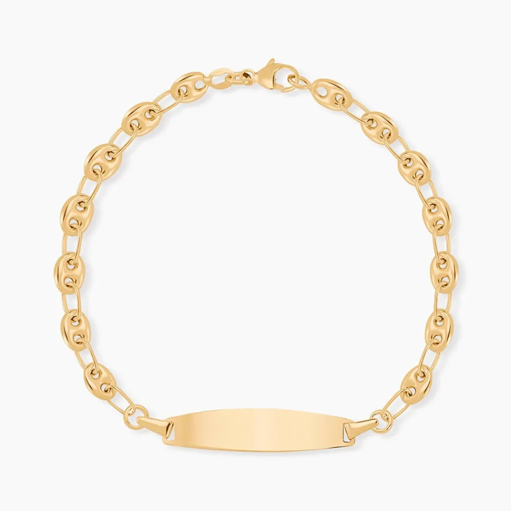 Bracelet Identité Evin Maille Grain De Cafe|Marc Orian New