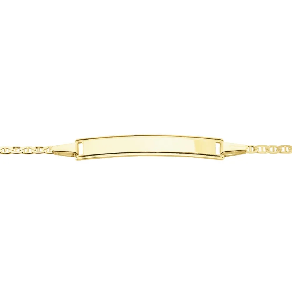 Bracelet Identité Fanelia Maille Marine Or Jaune|Marc Orian Online