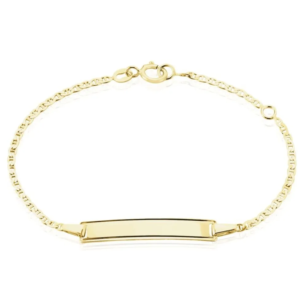 Bracelet Identité Fanelia Maille Marine Or Jaune|Marc Orian Online